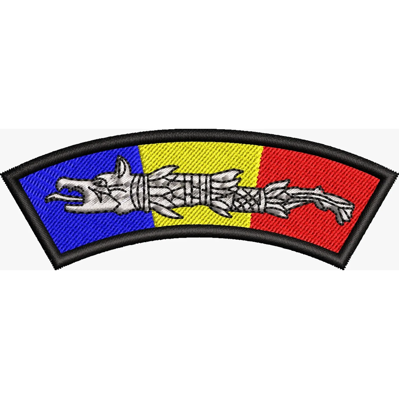 Patch-uri militare / EMBLEMA CAP DACIC TRICOLOR