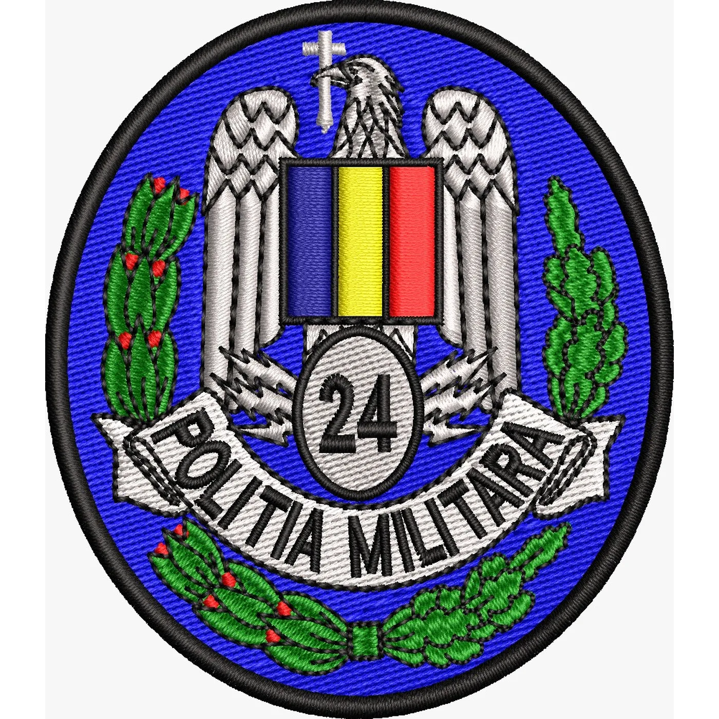Emblema POLITIA MILITARA - ARGINTIU