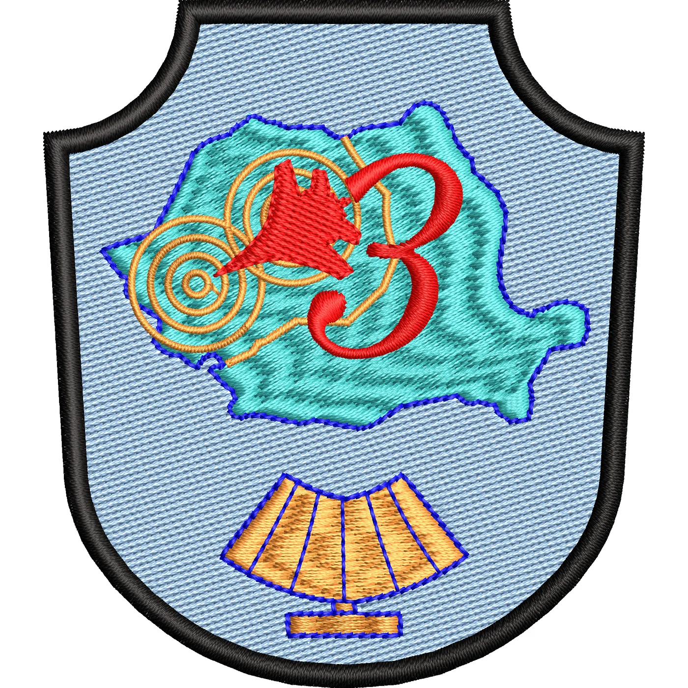 EMBLEMA GRUPUL 3 CERCETARE SI SUPRAVEGHERE PRIN RADIOLOCATIE SI AVERTIZARE TIMPURIE - VERSIUNEA 1