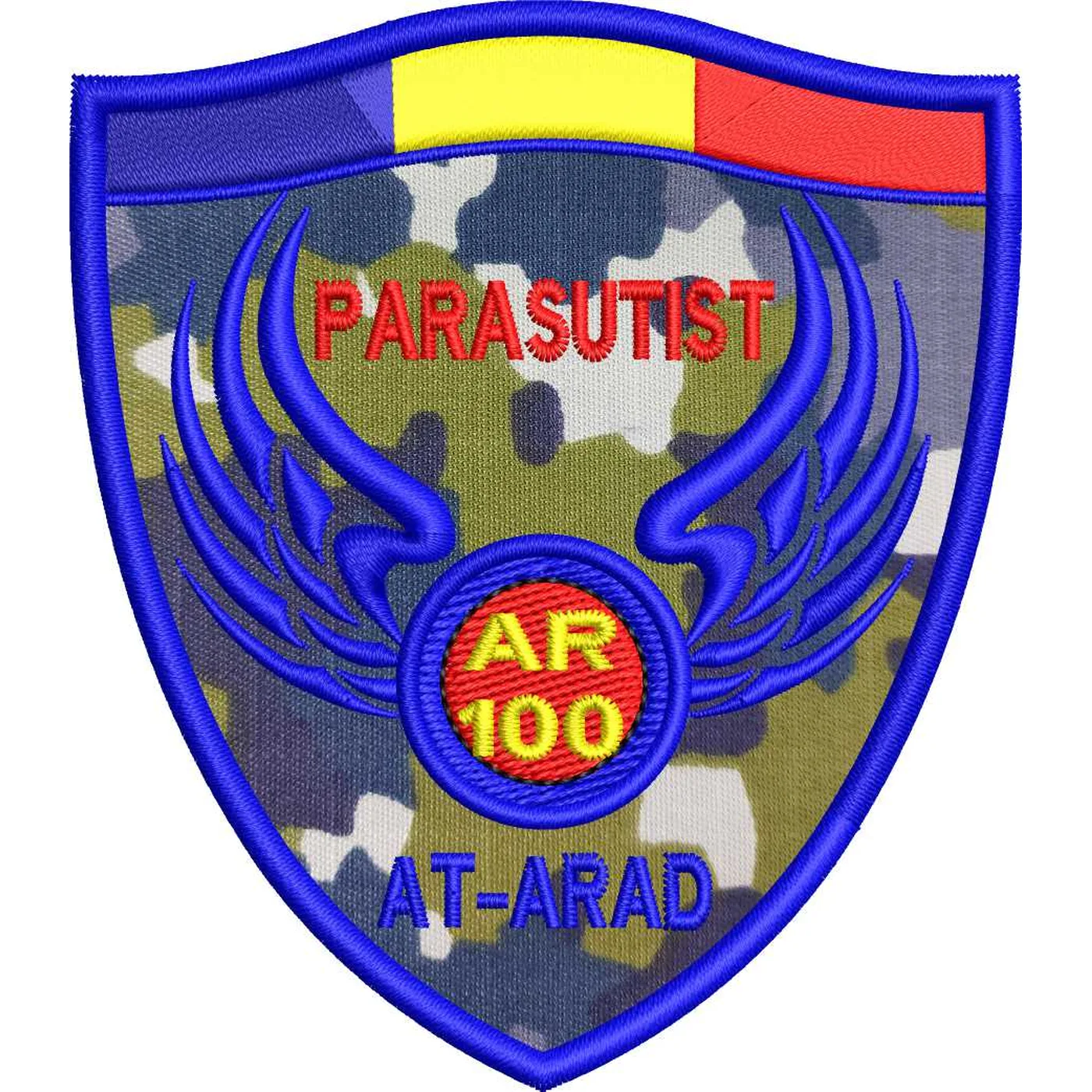EMBLEMA ARIPI PARASUTISTI 100 COMBAT AVIATIE