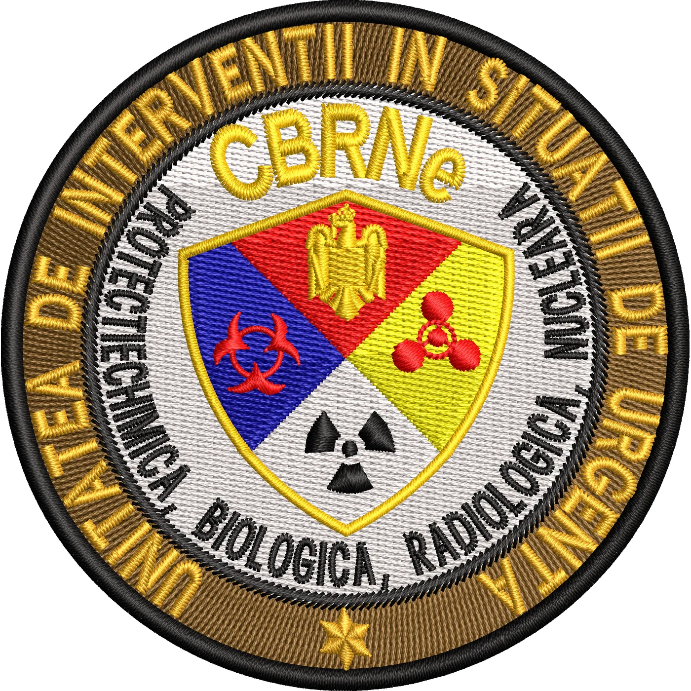 EMBLEMA UNITATEA DE INTERVENTII IN SITUATII DE URGENTA CBRNe