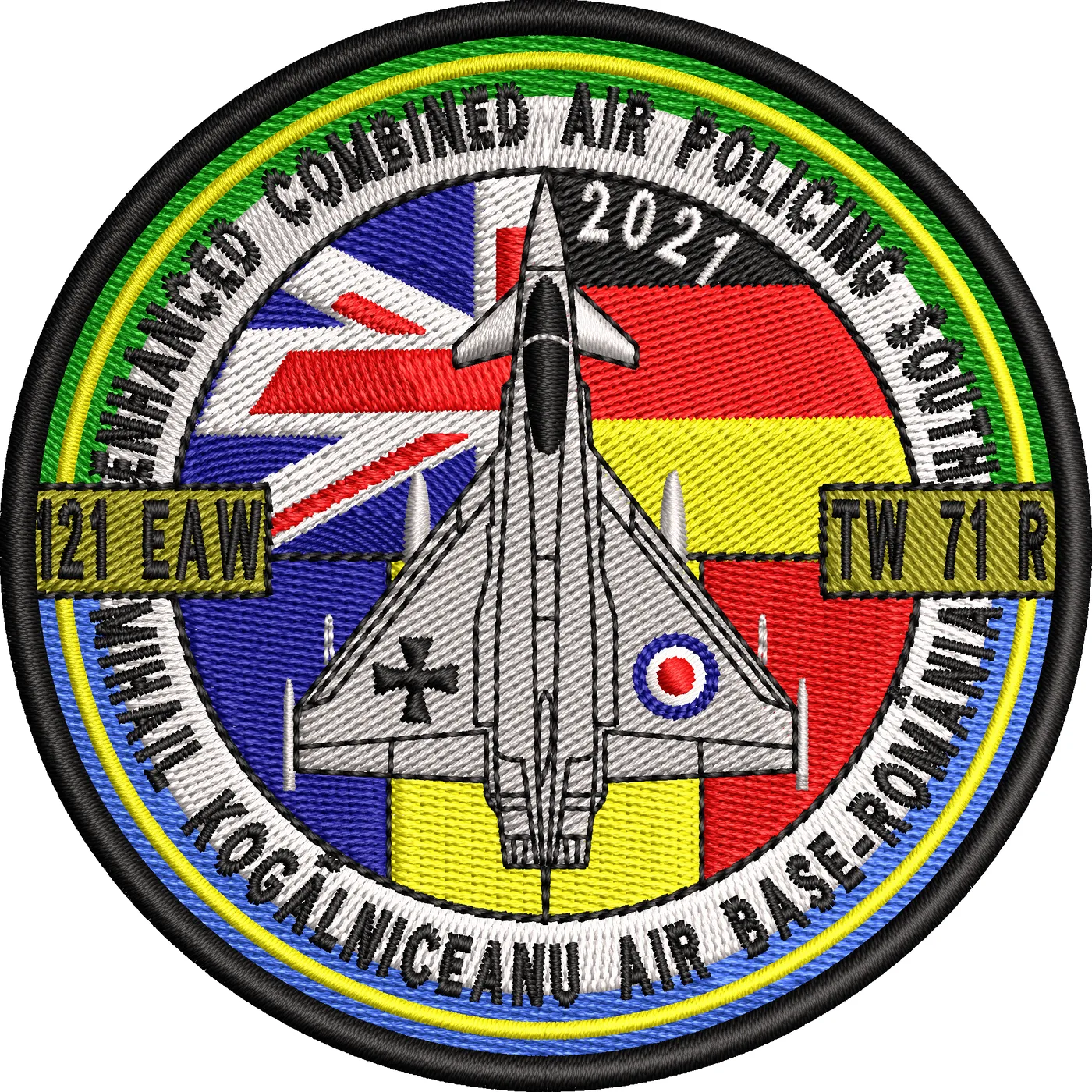 EMBLEMA F-16 EUROFIGHTER ESCADRILA 71 TYPHOON