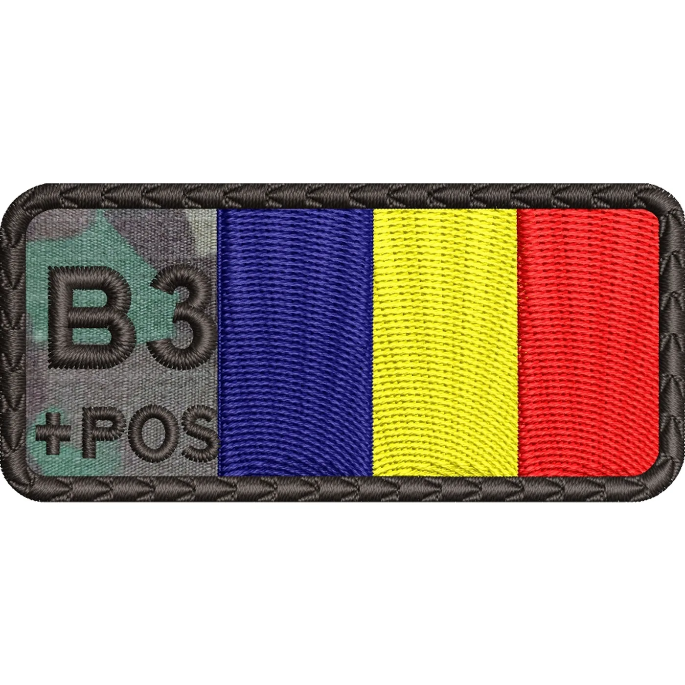 ECUSON GRUPA SANGUINA B3 POS TRICOLOR COMBAT