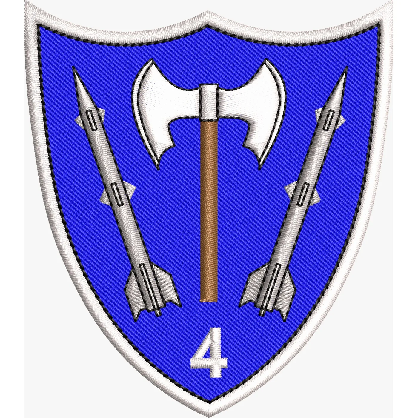 EMBLEMA Batalionul 4 Rachete Sol Aer Colonel Mircea Aelenei