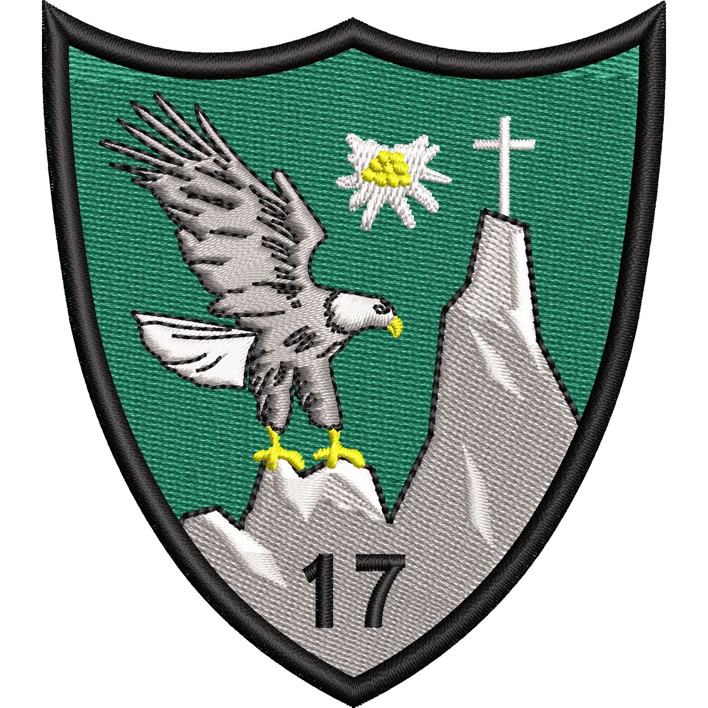 Emblema Batalionul 17 Vanatori de Munte DRAGOS VODA