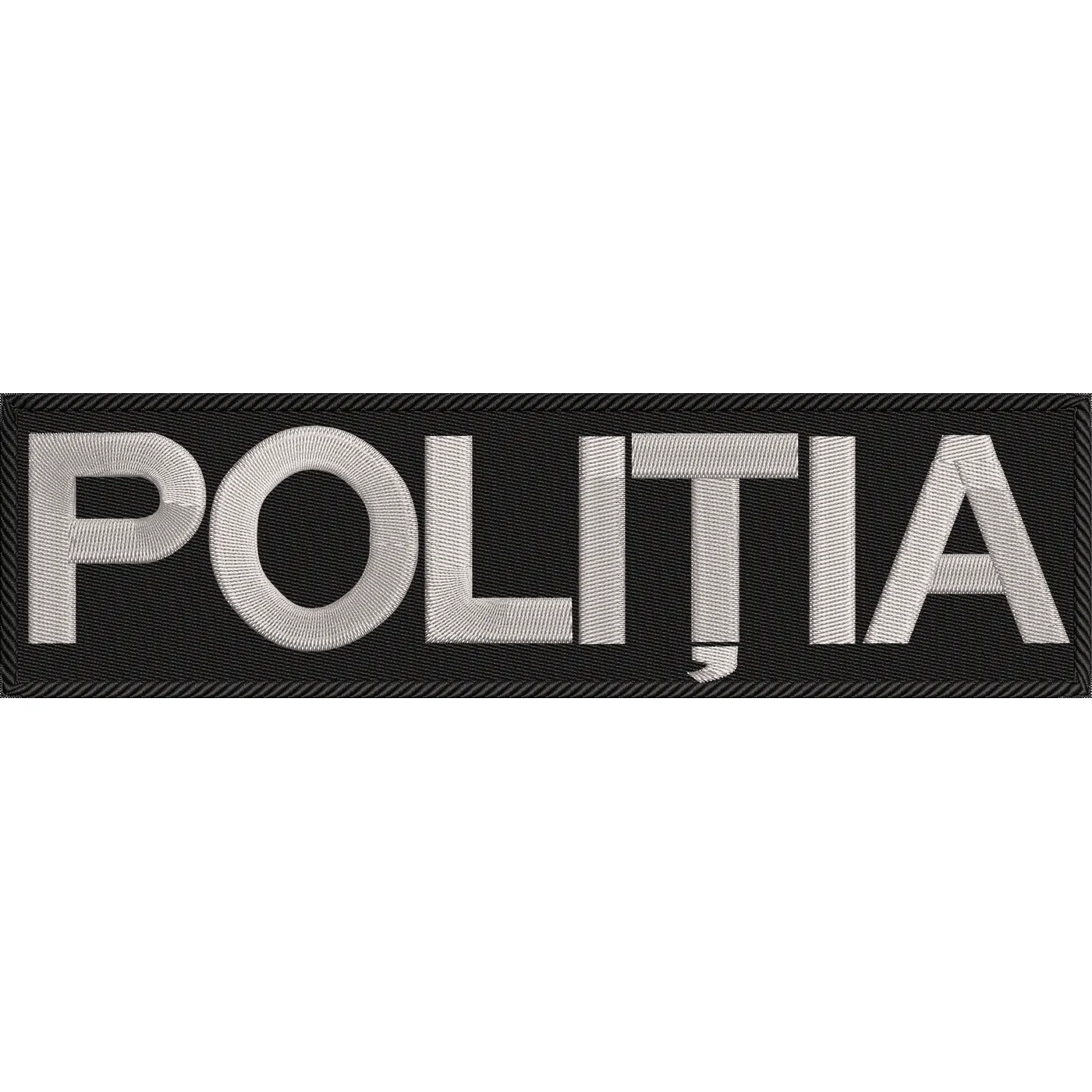 EMBLEMA SPATE - POLITIA ROMANA VESTA / JACHETA / TRICOURI 25 CM X 7 CM